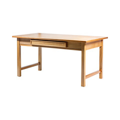 sturdy oak desk featuring clean lines and a minimalist design, perfect for modern workspaces.
Classic simplicity meets functionality in this single-drawer wooden desk, ideal for home offices.