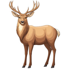 Fototapeta premium Colorful Line Drawing of a Deer