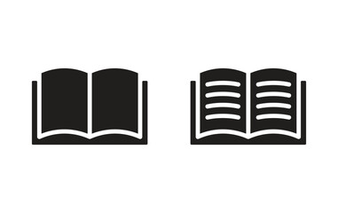 Book icon. open book icon vector
