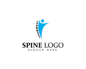 Chiropractic logo design element vector with creative concept