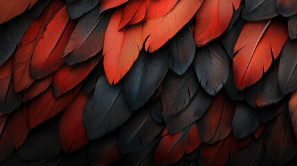 Fototapeta premium A close up of macaw feathers background
