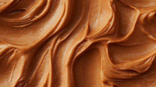 a close-up, top-down view of beechnut paste spread across the frame, filling the image with its soft brown hue and smooth, slightly coarse texture