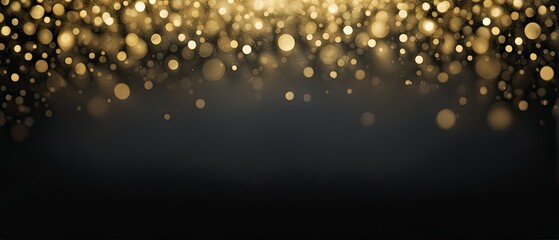 Obraz premium Golden Bokeh Lights Background
