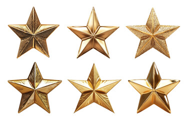 Golden star designs for creative projects