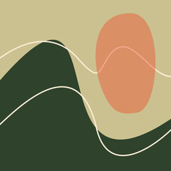 Organic abstract shape background, modern organic template, organic abstract shape element