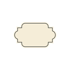 vintage frame for writing decoration