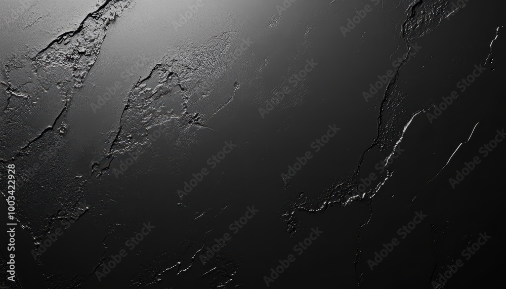 Poster Abstract Black Texture with Jagged Lines and Subtle Shine
