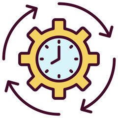 Process Icon Outline Color Icon