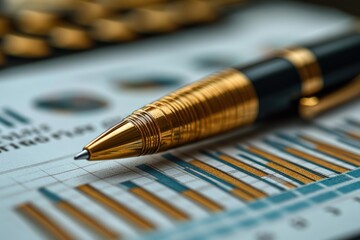 Visualizing Cash Flow Projections and Financial Forecasts with Detailed Graphs on Paper