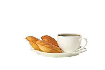 PNG, Madeleine cakes, isolated on white background