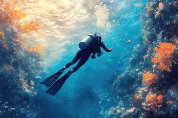 Exploring the Depths of the Ocean: A Scuba Diver's Journey into Underwater Wonders