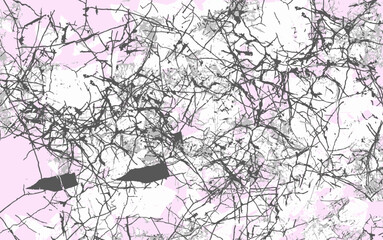 walls crumbled faded paint cracks