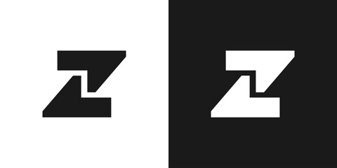 Letter Z icon logo vector business graphic flat modern concept