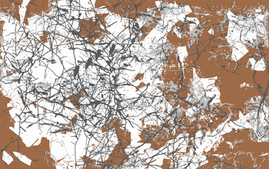 walls crumbled faded paint cracks