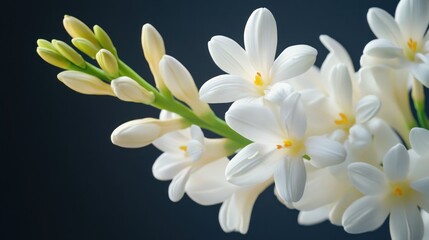 Naklejka premium White Flowers Close-Up