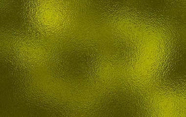 Dark Yellow gold foil glass texture background. Abstract gradient bright light reflection and shiny rough texture surface. Glass effect background 