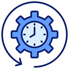 Consistency Icon Blue Color Icon