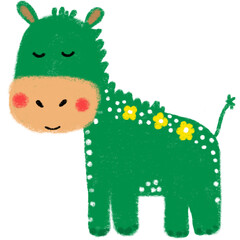 Set of cute safari animals. Raccoon, giraffe, elephant, zebra, tiger, lion, hippo, toucan. Zoo wild animals set.