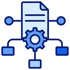 Framework Icon Blue Color Icon