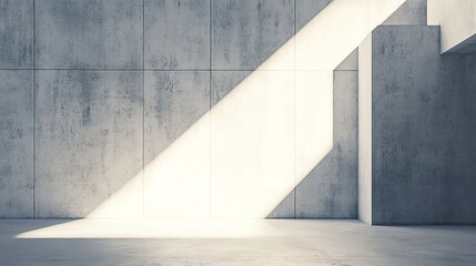 Obraz premium Concrete wall with dramatic light effect