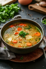 chicken soup with vegetables