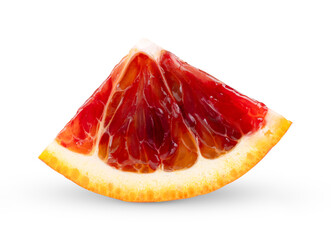 Blood red oranges isolated on transparent png