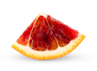 Blood red oranges isolated on transparent png