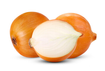 Onion bulbs isolated on transparent png