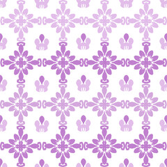 Purple and white embroidery, motif ethnic ikat seamless textile illustration, print striped ornament, pattern, design for wrapping, silk, scarf, background, clothing, textile, carpets, curtains.