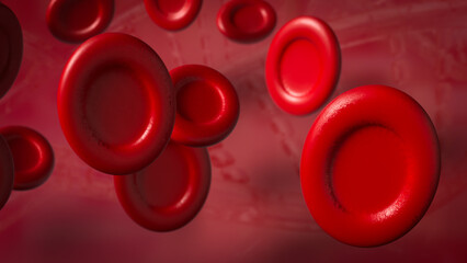 The Blood cell for medical and sci concept 3d rendering.