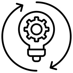 Innovation Icon Outline Icon