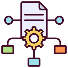 Framework Icon Outline Color Icon