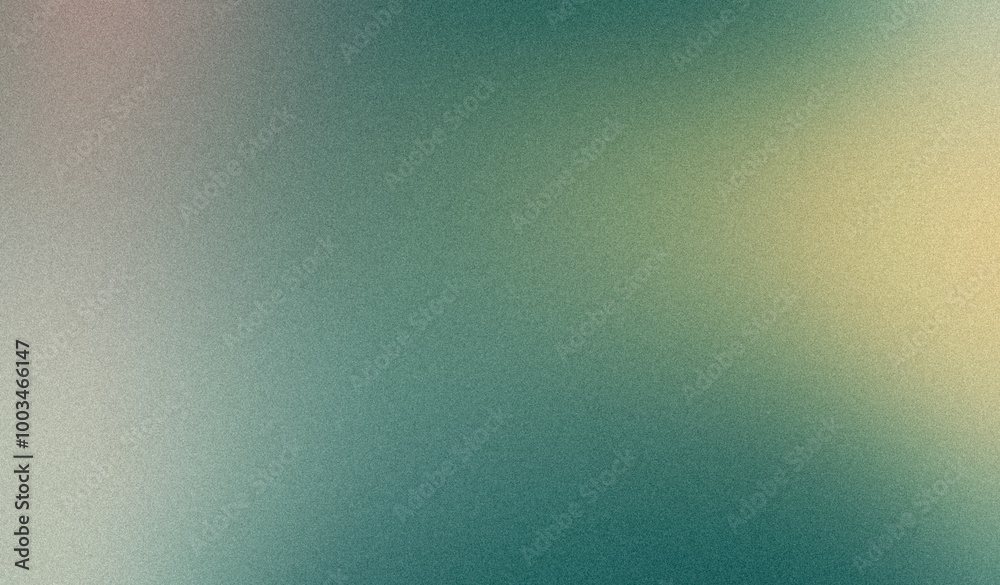 Wall mural abstract soft bright color gradient grainy backdrop design background. smooth green noisy gradient v