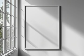 A3 Poster Mockup on White Background created with Generative AI