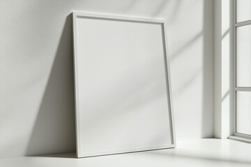 A3 Poster Mockup on White Background created with Generative AI