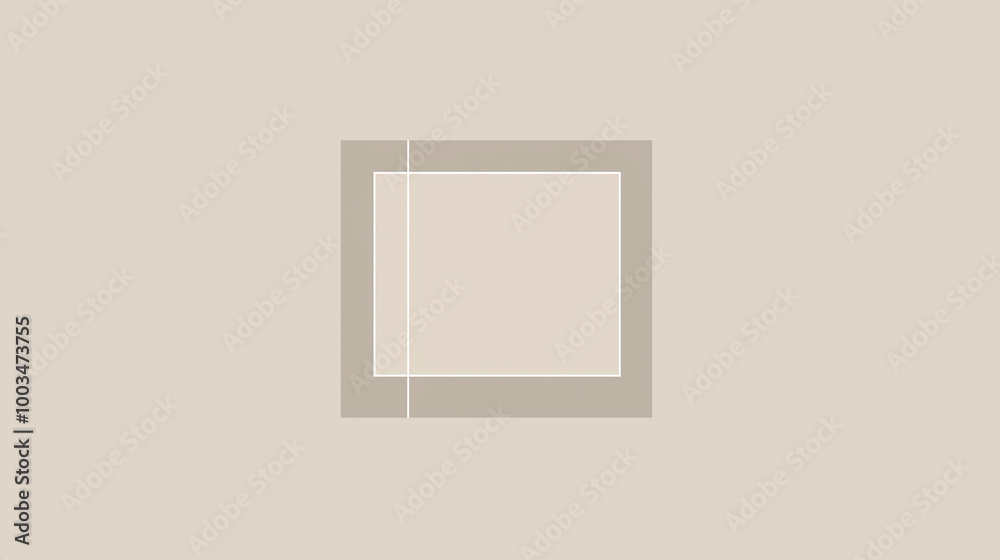Fototapete minimalist abstract background with geometric shapes creating modern and stylish design