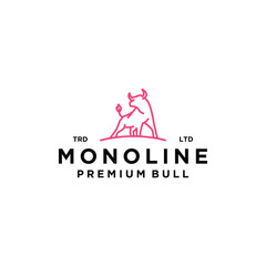 Monoline premium (nama) modern style logo design