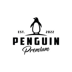 Obraz premium Penguin premium animal logo design