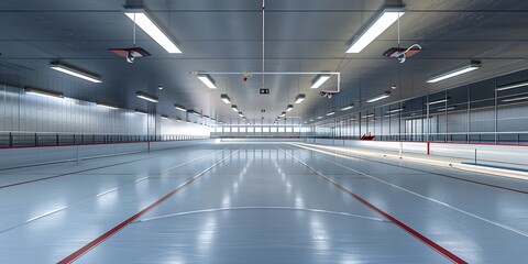 the fencing piste capturing the elegance and precision of the setup