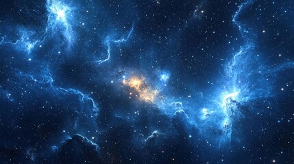 Obraz premium Cosmic clouds glow in space