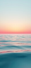 Obraz premium Pink sky over calm water