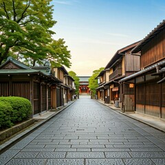 Obraz premium street Japan in the town country