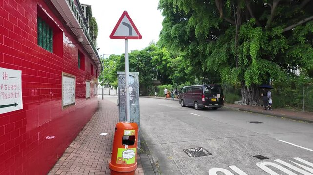 the pedestrian road at To Fuk Road hk Aug 22 2024