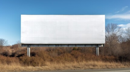 Blank Billboard Ready for Your Message