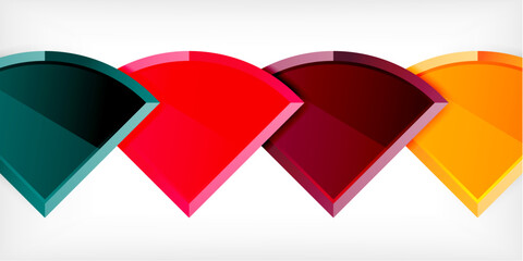 Glossy circles geometric background. Vector Illustration For Wallpaper, Banner, Background, Card, Book Illustration, landing page