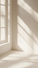 Fototapeta premium Sunlight streams in, casting shadows