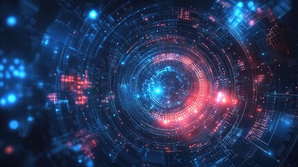 Obraz premium Technology Future Network background illustration 