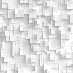 White 3D cube pattern