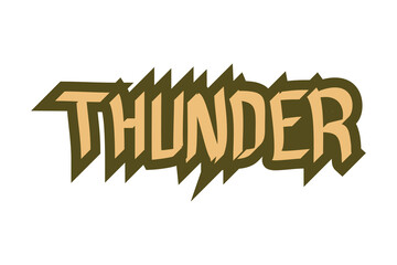 Fototapeta premium This is an orange and black gravity thunder text design suitable for banner designs, comics, content, videos, text effects, t-shirts, stickers, gaming, advertisements, magazines and others.