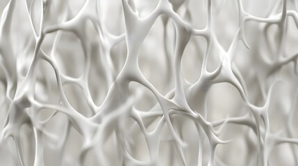 Obraz premium Abstract White Organic Network Texture Background